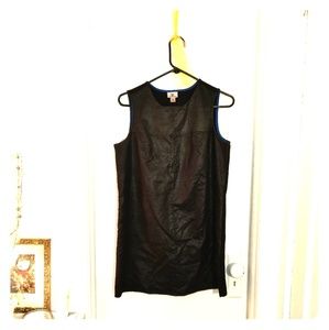 Foux Leather Top Dress
